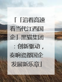 「沿着高速看当代江西国企」黑猫集团：创新驱动，奏响瓷都国企发展新乐章