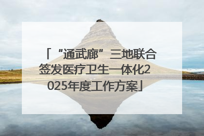 “通武廊”三地联合签发医疗卫生一体化2025年度工作方案