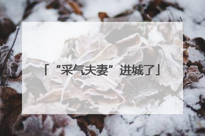 “采气夫妻”进城了