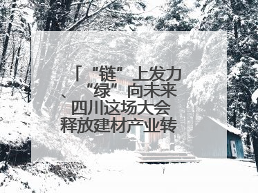 “链”上发力、“绿”向未来 四川这场大会释放建材产业转型升级新动能