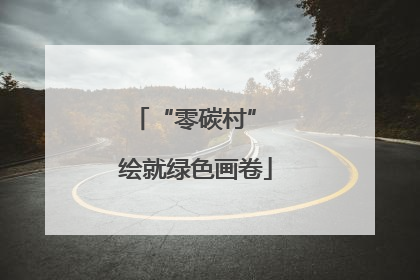 “零碳村” 绘就绿色画卷