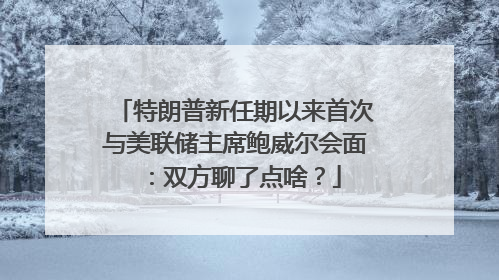 特朗普新任期以来首次与美联储主席鲍威尔会面：双方聊了点啥？