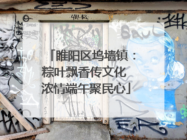 睢阳区坞墙镇：粽叶飘香传文化 浓情端午聚民心