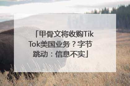甲骨文将收购TikTok美国业务？字节跳动：信息不实