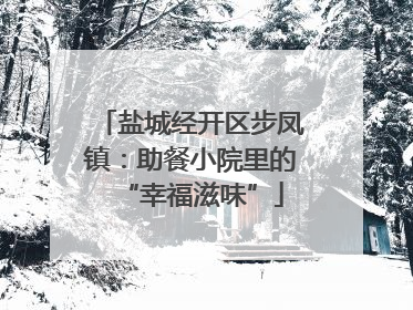 盐城经开区步凤镇：助餐小院里的“幸福滋味”
