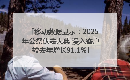 移动数据显示：2025年公祭伏羲大典 漫入客户较去年增长91.1%