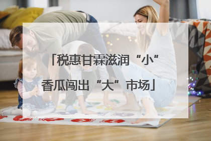 税惠甘霖滋润“小”香瓜闯出“大”市场