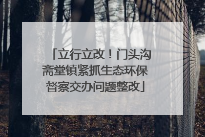 立行立改！门头沟斋堂镇紧抓生态环保督察交办问题整改