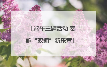 端午主题活动 奏响“双拥”新乐章