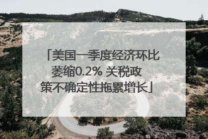 美国一季度经济环比萎缩0.2% 关税政策不确定性拖累增长