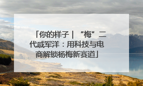 你的样子｜“梅”二代戚军洋：用科技与电商解锁杨梅新赛道