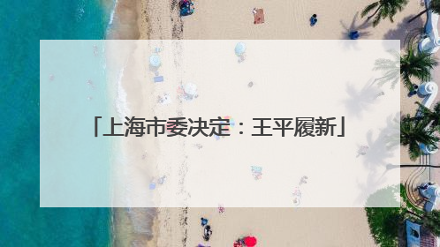 上海市委决定：王平履新