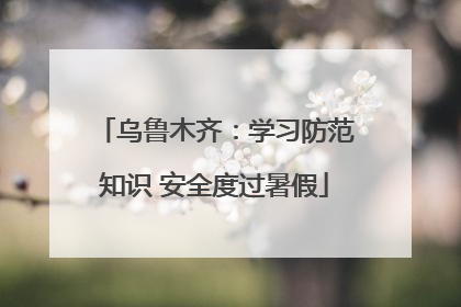 乌鲁木齐：学习防范知识 安全度过暑假