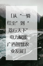 从“一骑红尘”到“荔行天下” 电力赋能广西智慧农业发展