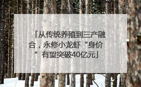 从传统养殖到三产融合，永修小龙虾“身价”有望突破40亿元