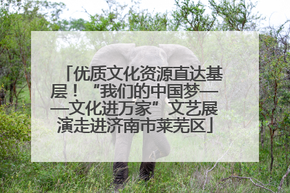 优质文化资源直达基层！“我们的中国梦——文化进万家”文艺展演走进济南市莱芜区