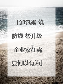 卸包袱 筑防线 帮升级 企业家在嵩县何以有为