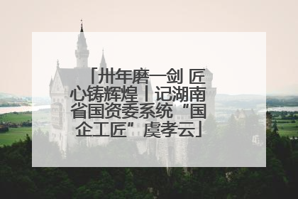 卅年磨一剑 匠心铸辉煌丨记湖南省国资委系统“国企工匠”虞孝云