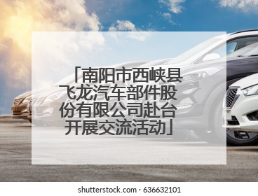 南阳市西峡县飞龙汽车部件股份有限公司赴台开展交流活动