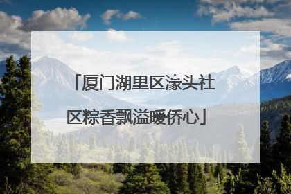 厦门湖里区濠头社区粽香飘溢暖侨心