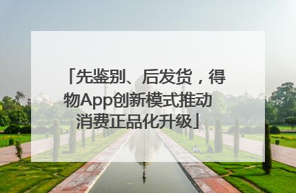 先鉴别、后发货，得物App创新模式推动消费正品化升级