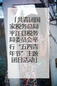 共青团国家税务总局平江县税务局委员会举行“五四青年节”主题团日活动