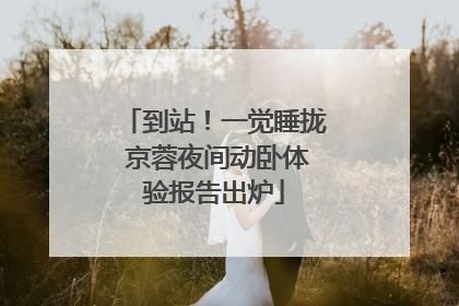 到站！一觉睡拢 京蓉夜间动卧体验报告出炉