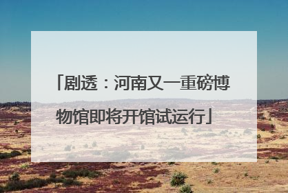 剧透：河南又一重磅博物馆即将开馆试运行