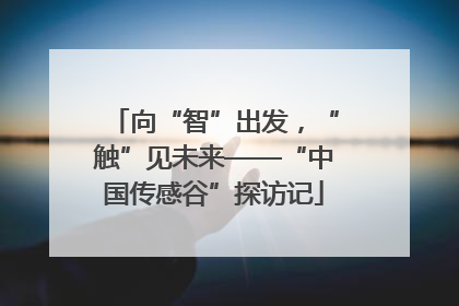 向“智”出发，“触”见未来——“中国传感谷”探访记