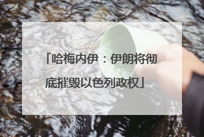 哈梅内伊：伊朗将彻底摧毁以色列政权