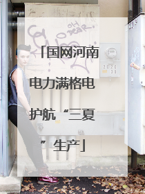 国网河南电力满格电护航“三夏”生产