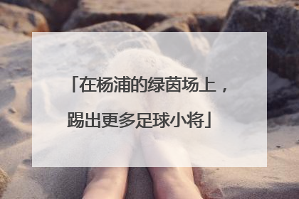 在杨浦的绿茵场上，踢出更多足球小将