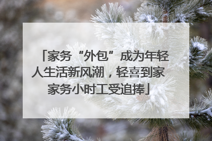 家务“外包”成为年轻人生活新风潮，轻喜到家家务小时工受追捧