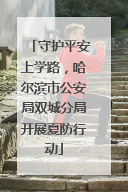 守护平安上学路，哈尔滨市公安局双城分局开展夏防行动