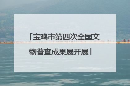 宝鸡市第四次全国文物普查成果展开展
