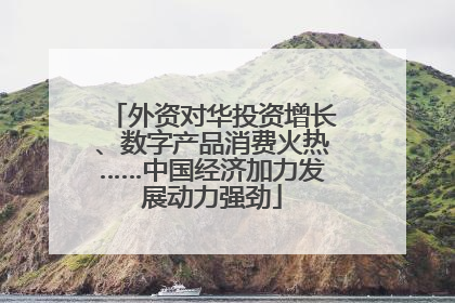 外资对华投资增长、数字产品消费火热……中国经济加力发展动力强劲