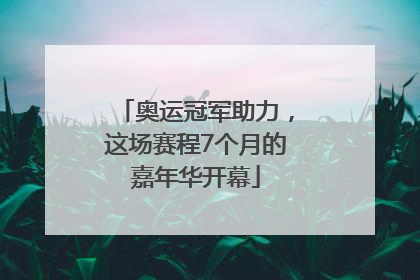 奥运冠军助力，这场赛程7个月的嘉年华开幕