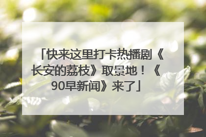 快来这里打卡热播剧《长安的荔枝》取景地！《90早新闻》来了