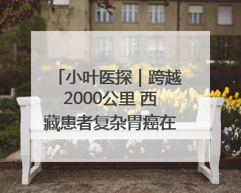 小叶医探｜跨越2000公里 西藏患者复杂胃癌在安徽获救治