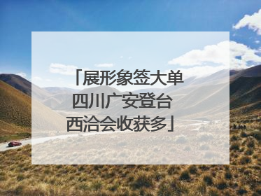 展形象签大单 四川广安登台西洽会收获多