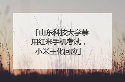 山东科技大学禁用红米手机考试，小米王化回应