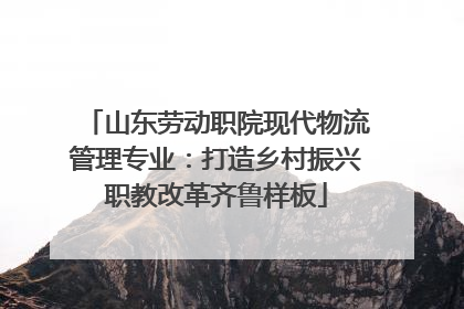 山东劳动职院现代物流管理专业：打造乡村振兴职教改革齐鲁样板