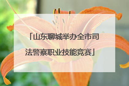 山东聊城举办全市司法警察职业技能竞赛