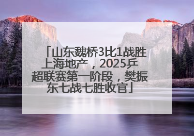 山东魏桥3比1战胜上海地产，2025乒超联赛第一阶段，樊振东七战七胜收官