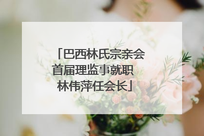 巴西林氏宗亲会首届理监事就职 林伟萍任会长