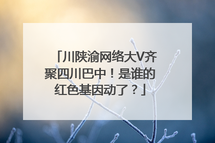 川陕渝网络大V齐聚四川巴中！是谁的红色基因动了？