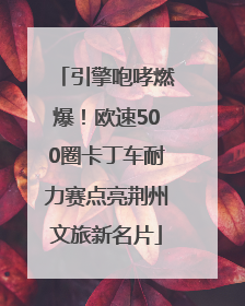 引擎咆哮燃爆！欧速500圈卡丁车耐力赛点亮荆州文旅新名片
