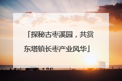 探秘古枣溪园，共赏东塔镇长枣产业风华