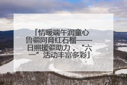 情暖端午润童心 鲁疆同育红石榴——日照援疆助力，“六一”活动丰富多彩