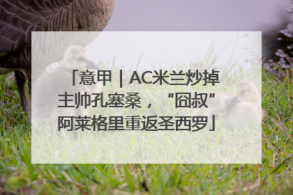 意甲｜AC米兰炒掉主帅孔塞桑，“囧叔”阿莱格里重返圣西罗